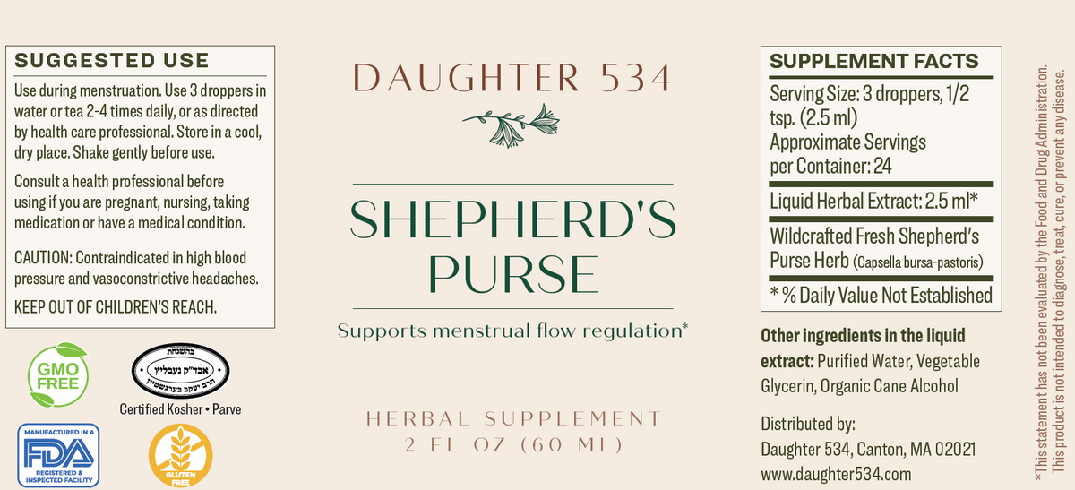 Shepherd's Purse Tincture (2 oz)