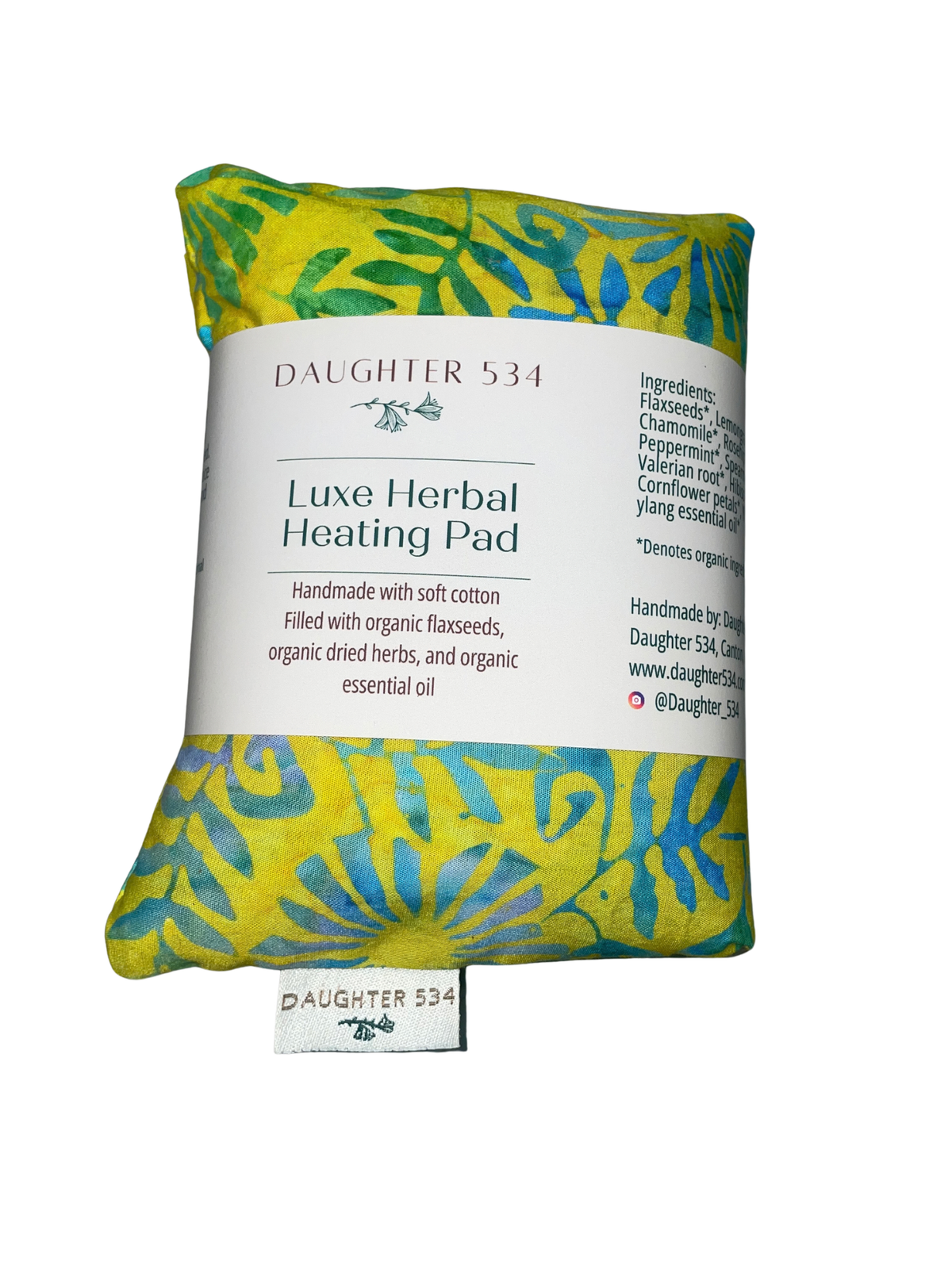 Luxe Herbal Heating Pad, 6"x10" (Organic)